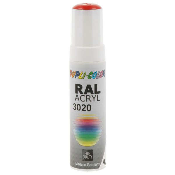 DupliColor DS Acryl-Lack RAL 3020 verkehrsrot glänzend (12ml)
