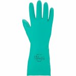 Nitril Chemikalienschutz-Handschuh velourisiert grün...