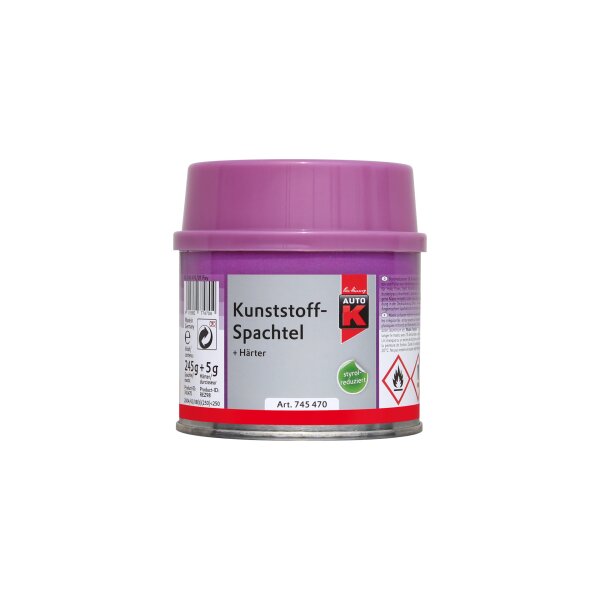 Auto-K Kunststoffspachtel + Härter (250 g)