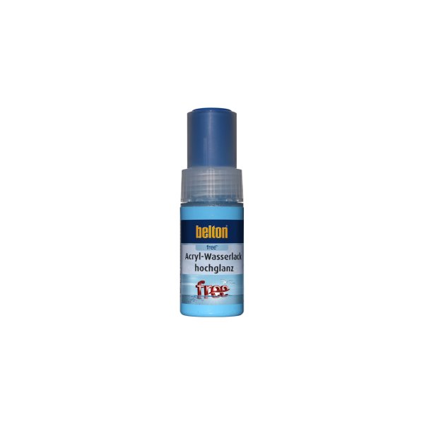 Belton Free PU Wasserlack-Lackstift RAL 5010 Enzianblau Hochglanz (9 ml)