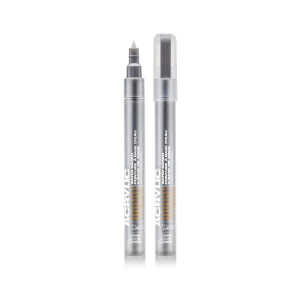 Montana Outline Silver M1100 0,7mm Acrylic Marker extra...