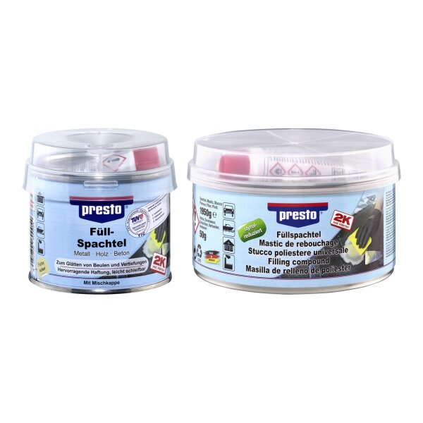 presto Füllspachtel styrolreduziert (250g oder 2000g)
