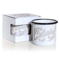 Montana Enamel Mug Tasse -Have A Colorful Day- (1 Stk)